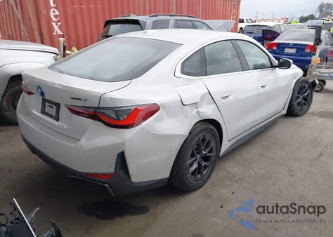 2024 BMW I4 Gran Coupe Edrive35 z USA, uszkodzony, nr VIN WBY43AW09RFS39707